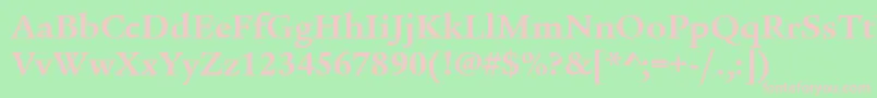 LegacySerifItcTtBold Font – Pink Fonts on Green Background