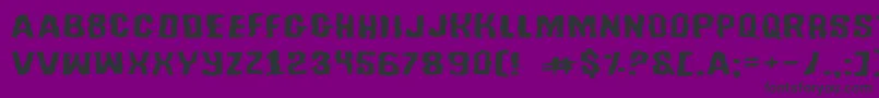 TussleExpanded Font – Black Fonts on Purple Background