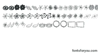 MtfFlowerDoodles font – Fonts Flowers