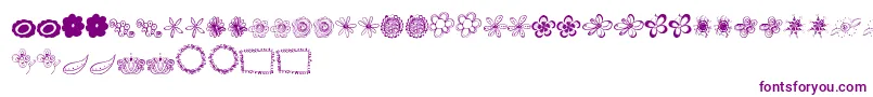Weitere Informationen zur MtfFlowerDoodles-Schriftart MtfFlowerDoodles-Schriftart – Violette Schriften