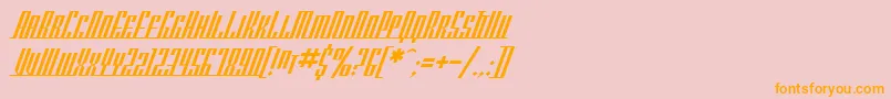 SfAmericanaDreamsSc Font – Orange Fonts on Pink Background