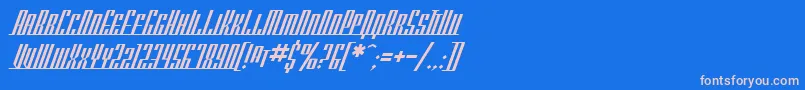 SfAmericanaDreamsSc Font – Pink Fonts on Blue Background