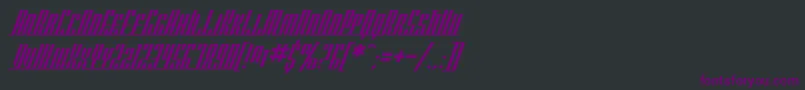 SfAmericanaDreamsSc Font – Purple Fonts on Black Background