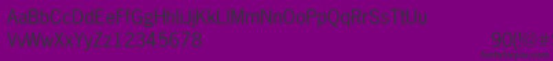 NewsGothicNormal Font – Black Fonts on Purple Background