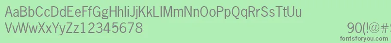 NewsGothicNormal Font – Gray Fonts on Green Background