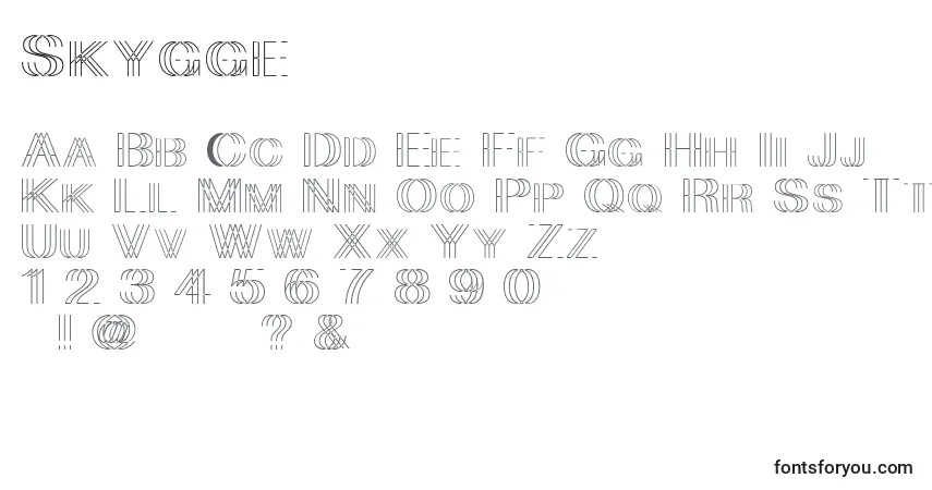 Skygge Font – alphabet, numbers, special characters
