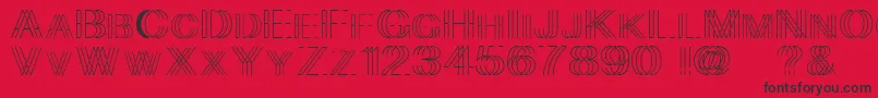Skygge Font – Black Fonts on Red Background