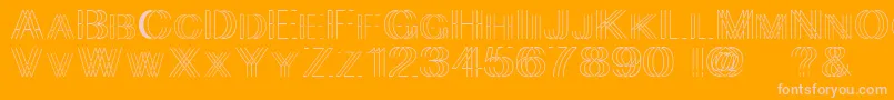 Skygge Font – Pink Fonts on Orange Background