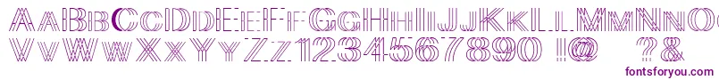 Skygge Font – Purple Fonts on White Background