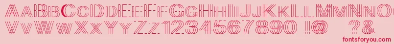 More about Skygge Font Skygge Font – Red Fonts on Pink Background