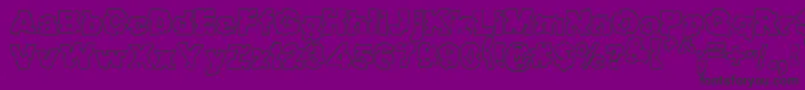 Raptorattack Font – Black Fonts on Purple Background