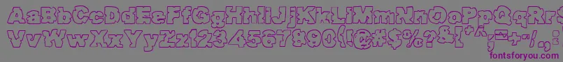 Raptorattack Font – Purple Fonts on Gray Background