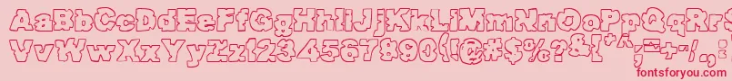 Raptorattack Font – Red Fonts on Pink Background