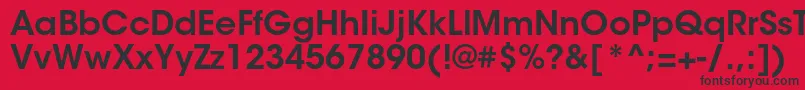 ItcavantgardestdDemi Font – Black Fonts on Red Background