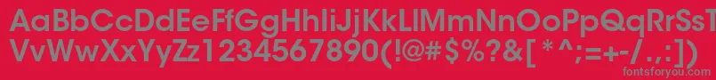 ItcavantgardestdDemi Font – Gray Fonts on Red Background
