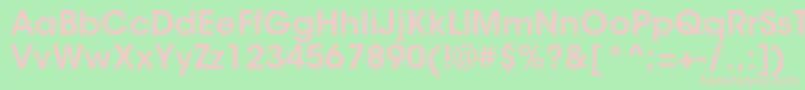 ItcavantgardestdDemi Font – Pink Fonts on Green Background