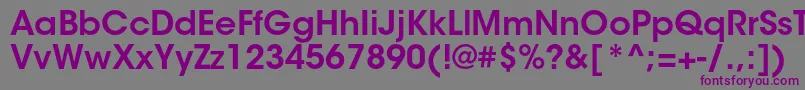 ItcavantgardestdDemi Font – Purple Fonts on Gray Background