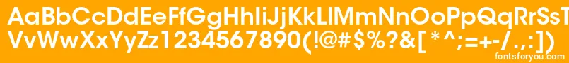 ItcavantgardestdDemi Font – White Fonts on Orange Background