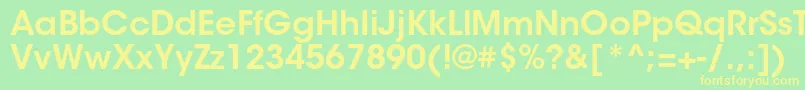 More about ItcavantgardestdDemi Font ItcavantgardestdDemi Font – Yellow Fonts on Green Background