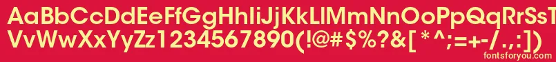 ItcavantgardestdDemi Font – Yellow Fonts on Red Background