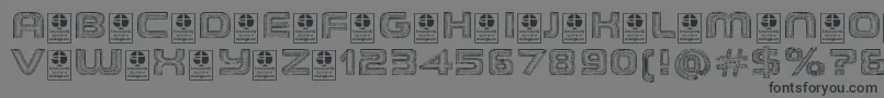 TheWireframeDemo Font – Black Fonts on Gray Background