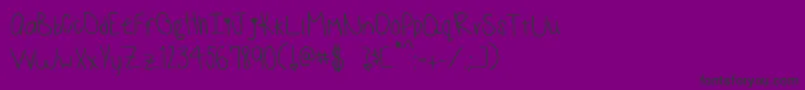 MonkeysAndBananas Font – Black Fonts on Purple Background