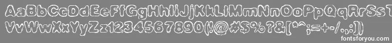 フォントHassle – 灰色の背景に白い文字