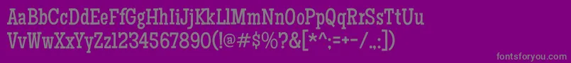 Maidenorange Font – Gray Fonts on Purple Background