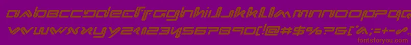 Xephyrital Font – Brown Fonts on Purple Background