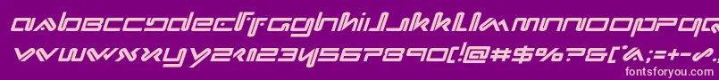 Шрифт Xephyrital – розовые шрифты на фиолетовом фоне