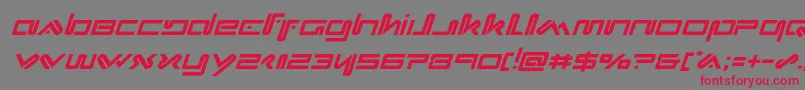 Xephyrital Font – Red Fonts on Gray Background