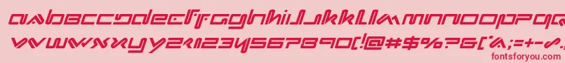 Xephyrital Font – Red Fonts on Pink Background