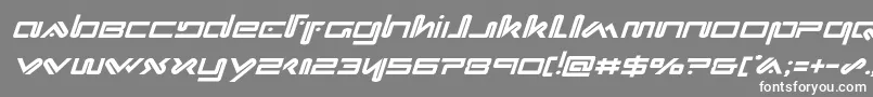 Xephyrital Font – White Fonts on Gray Background