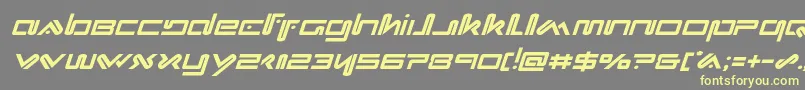 Xephyrital Font – Yellow Fonts on Gray Background