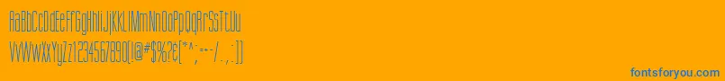 ScottsdaleRegularDb Font – Blue Fonts on Orange Background