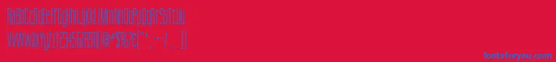ScottsdaleRegularDb Font – Blue Fonts on Red Background