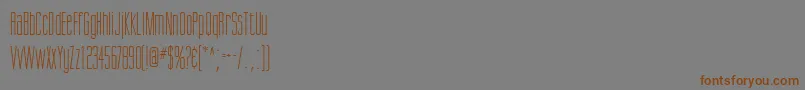 ScottsdaleRegularDb-Schriftart – Braune Schriften auf grauem Hintergrund