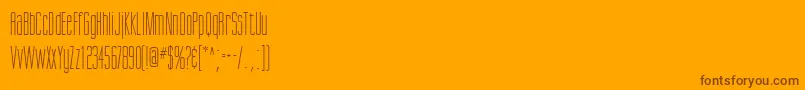 ScottsdaleRegularDb Font – Brown Fonts on Orange Background