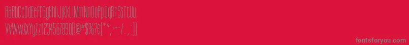 ScottsdaleRegularDb-Schriftart – Graue Schriften auf rotem Hintergrund