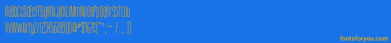 ScottsdaleRegularDb Font – Orange Fonts on Blue Background