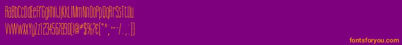ScottsdaleRegularDb Font – Orange Fonts on Purple Background