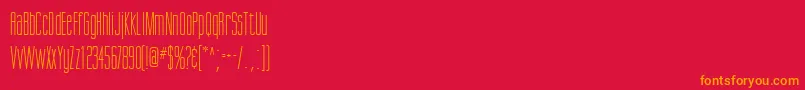 ScottsdaleRegularDb Font – Orange Fonts on Red Background