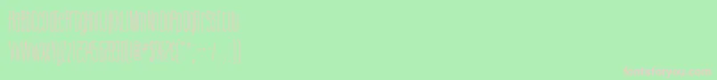 ScottsdaleRegularDb Font – Pink Fonts on Green Background