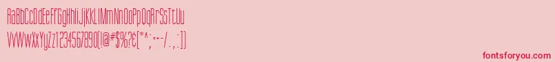 ScottsdaleRegularDb Font – Red Fonts on Pink Background