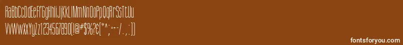 ScottsdaleRegularDb Font – White Fonts on Brown Background