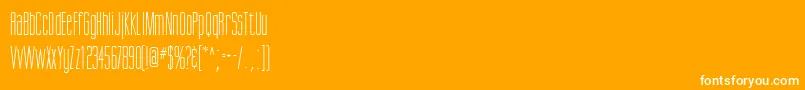 ScottsdaleRegularDb Font – White Fonts on Orange Background