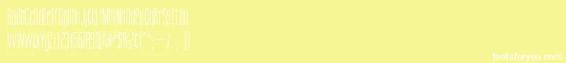 ScottsdaleRegularDb Font – White Fonts on Yellow Background