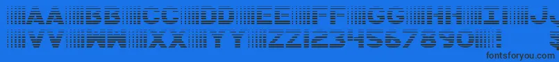 BamfGradient Font – Black Fonts on Blue Background