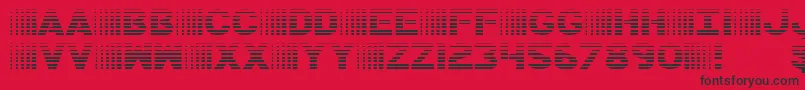 BamfGradient Font – Black Fonts on Red Background