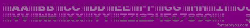 BamfGradient Font – Gray Fonts on Purple Background
